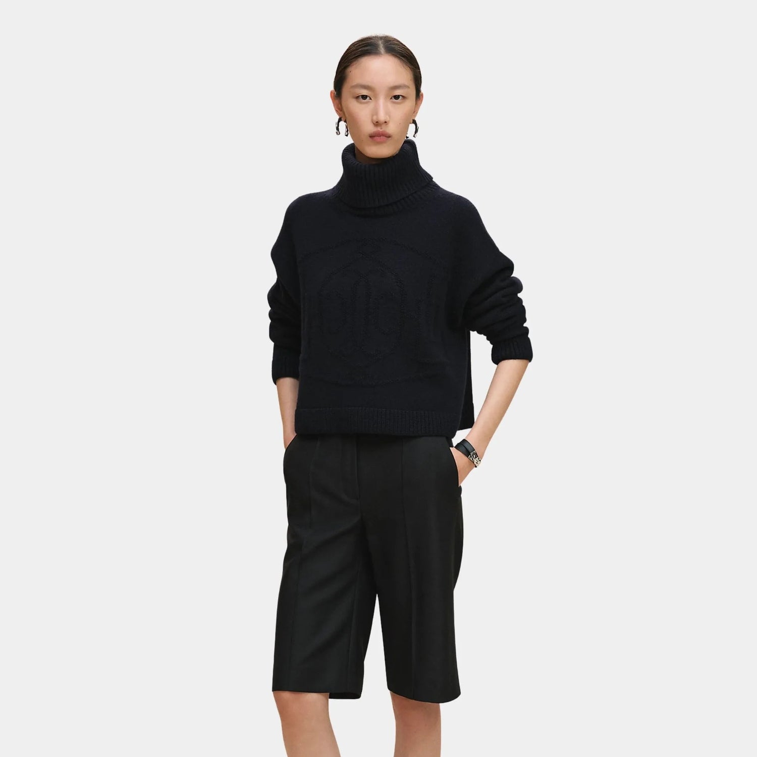 Cashmere H Lift Long-sleeve Sweater