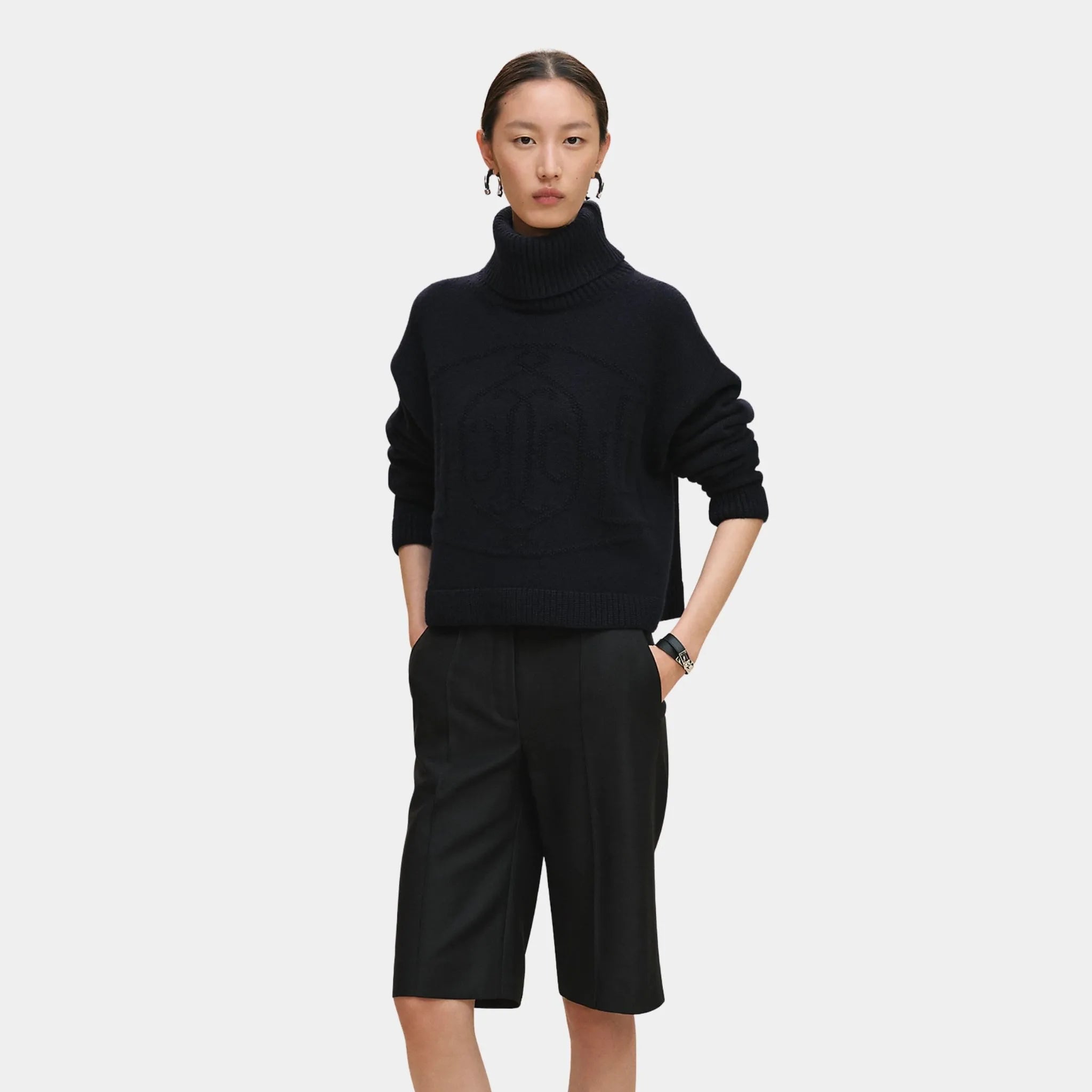 Cashmere H Lift Long-sleeve Sweater