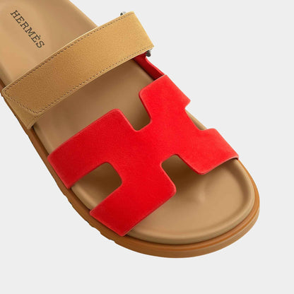 Chypre Sandal Two Tone Suede Women