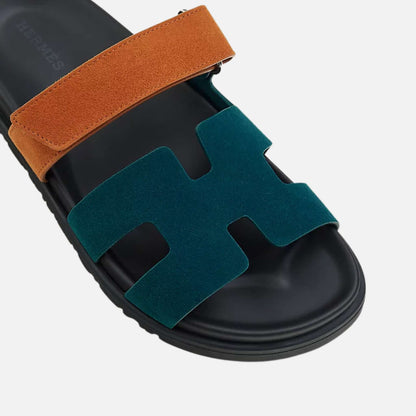Chypre Sandal Two Tone Suede Women