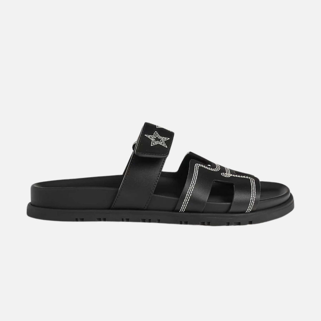 Chypre Sandal Embroidered Calfskin Stars Women