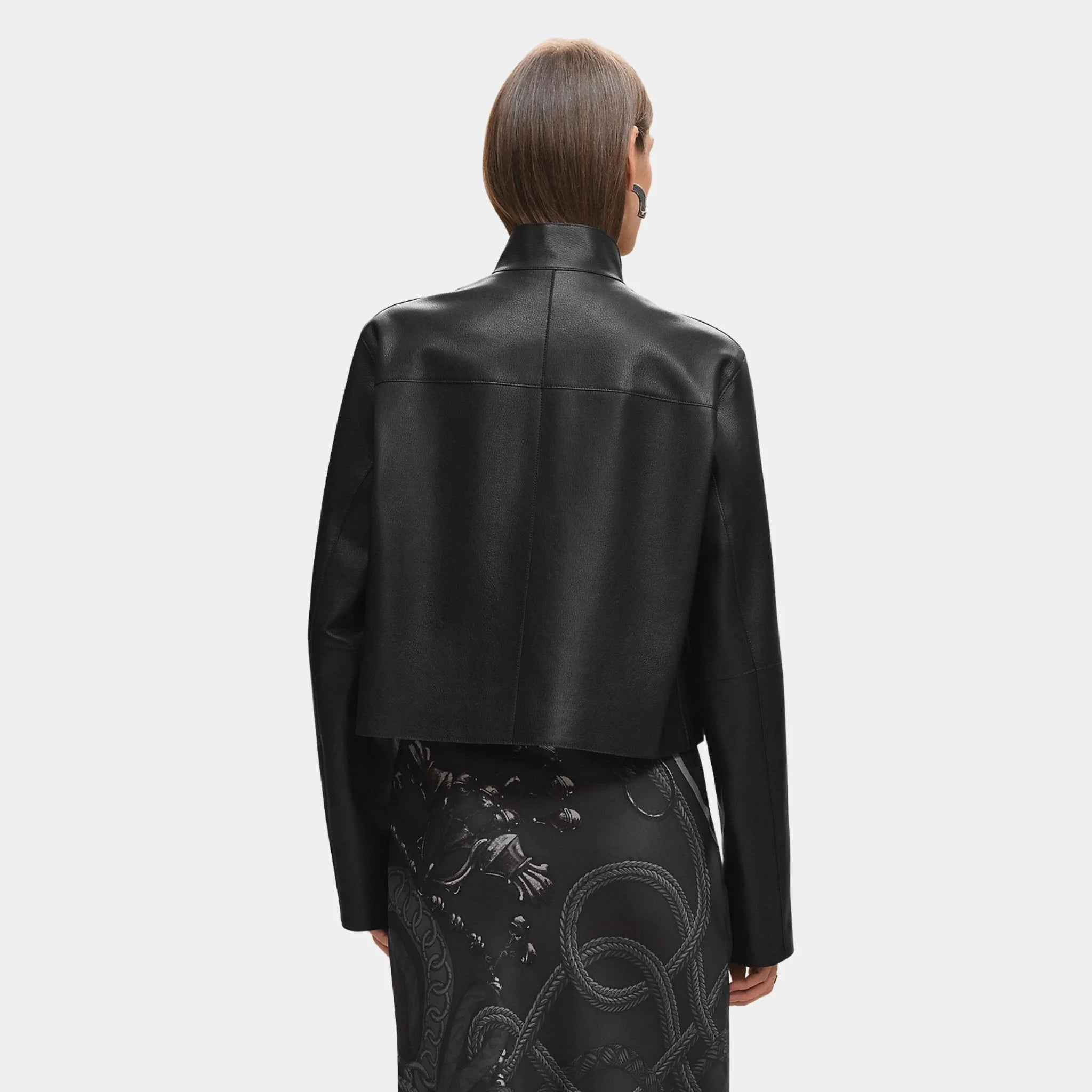 City Jacket in Grained Goatskin