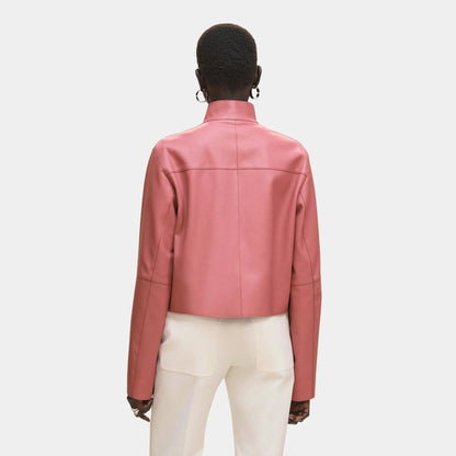 City Jacket in Grained Goatskin
