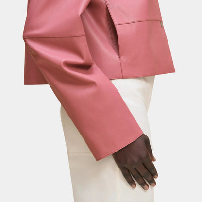 City Jacket in Grained Goatskin