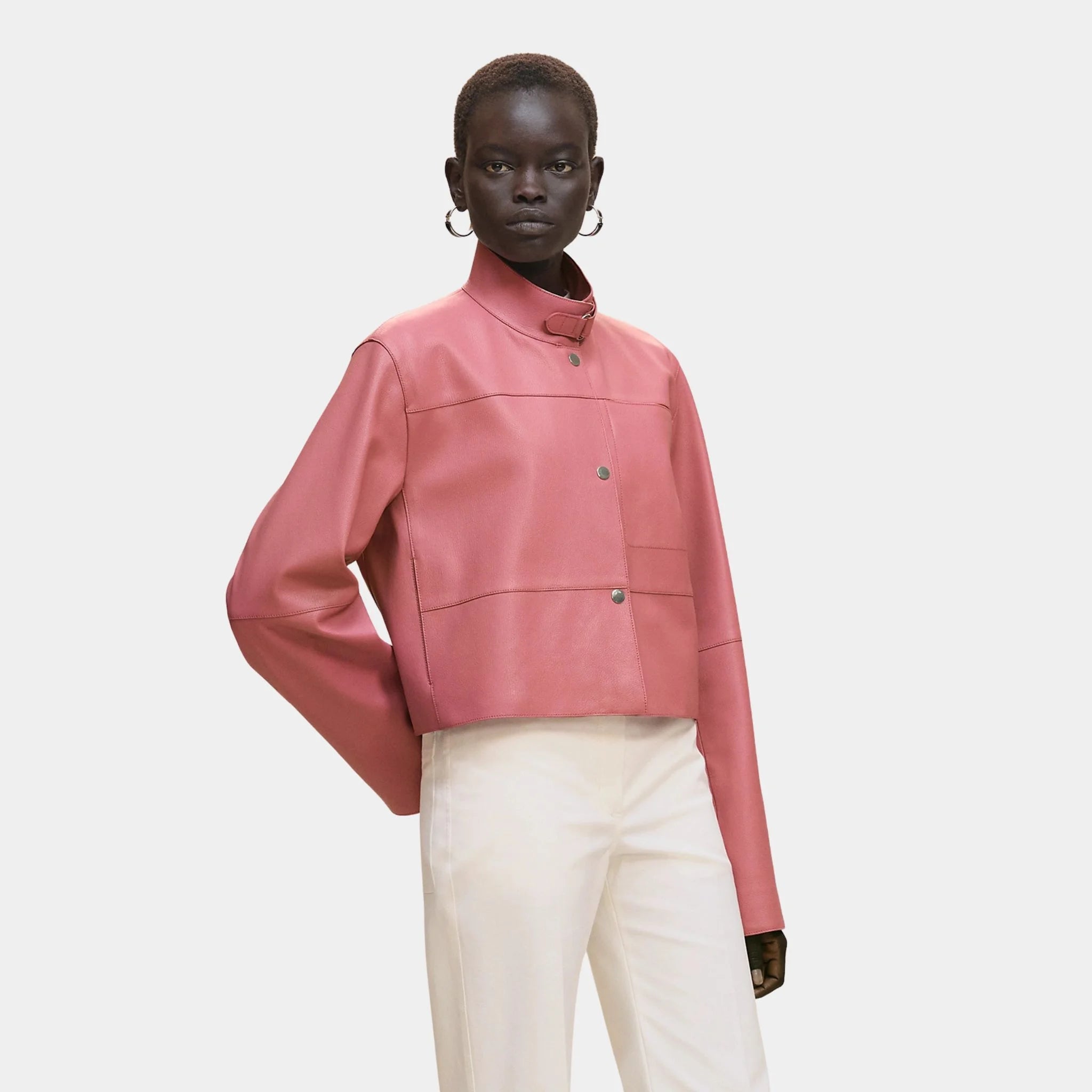 City Jacket in Grained Goatskin