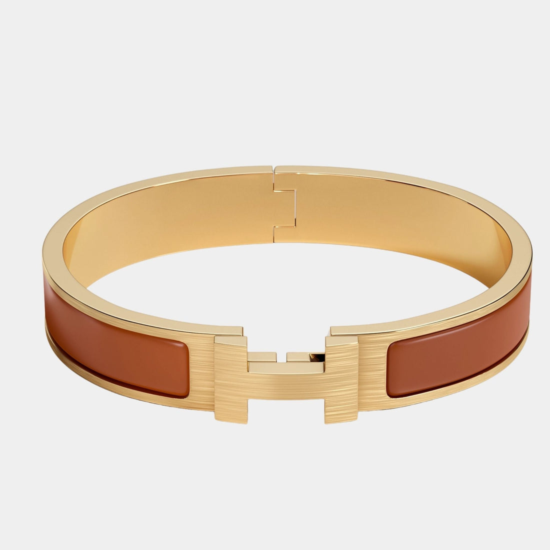 Clic HH Narrow Bracelet Gold Plated