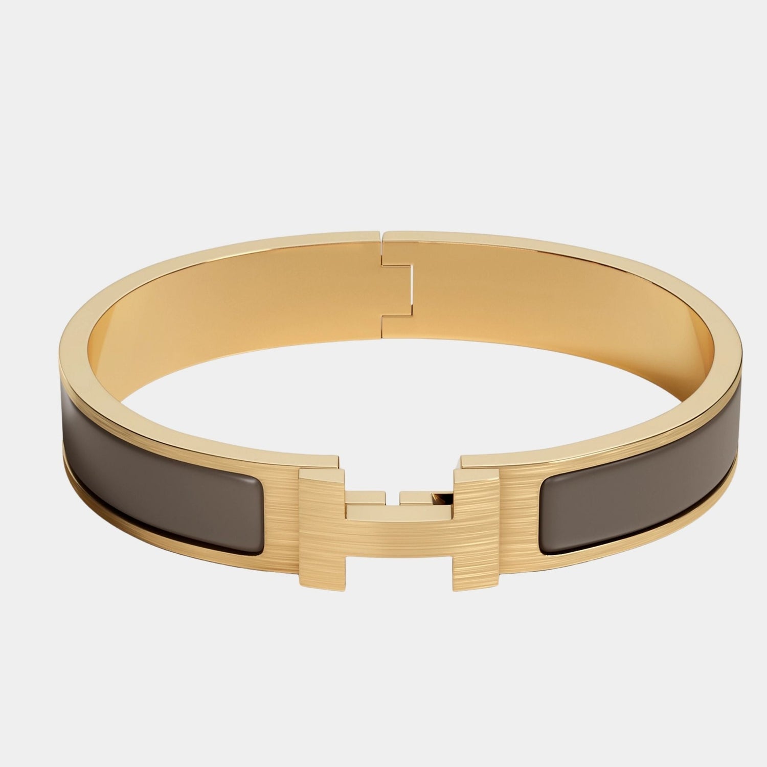 Clic HH Narrow Bracelet Gold Plated