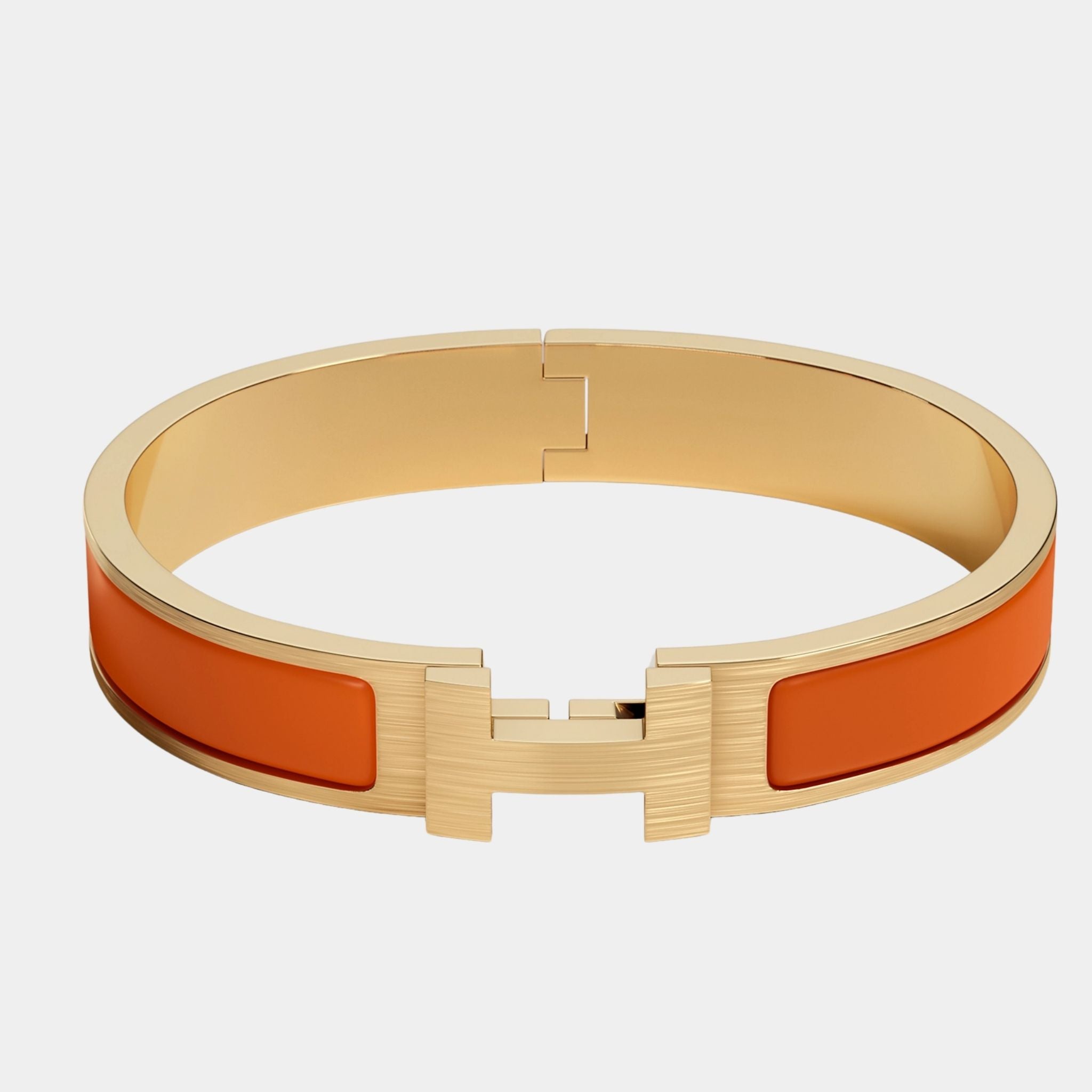 Clic HH Narrow Bracelet Gold Plated