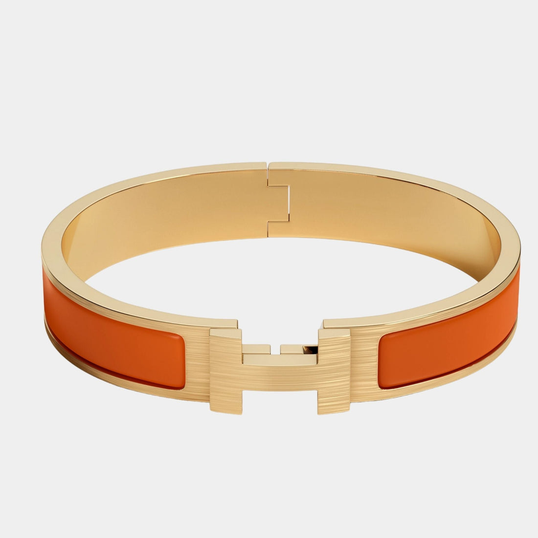 Clic HH Narrow Bracelet Gold Plated