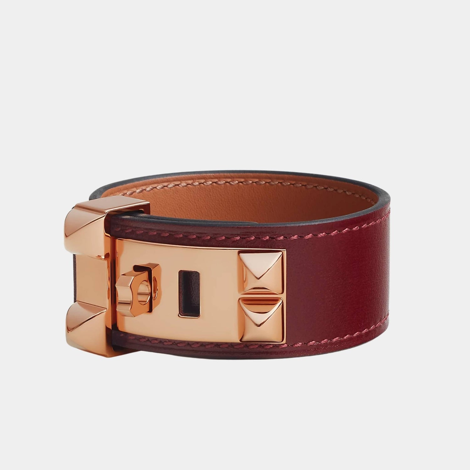 Collier de Chien 24 Bracelet Box Calfskin Rose Gold Plated