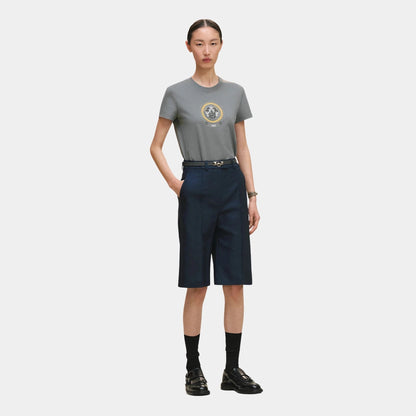 Coloriages de Jour Print Straight T-shirt