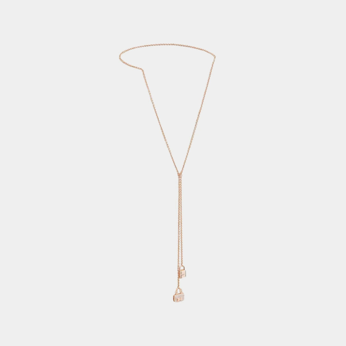 Constance Amulets Necklace Rose Gold - Diamonds