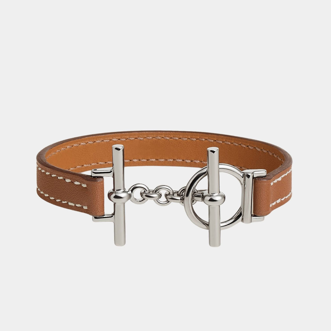 Croisiere Simple Tour Bracelet Swift Calfskin Palladium