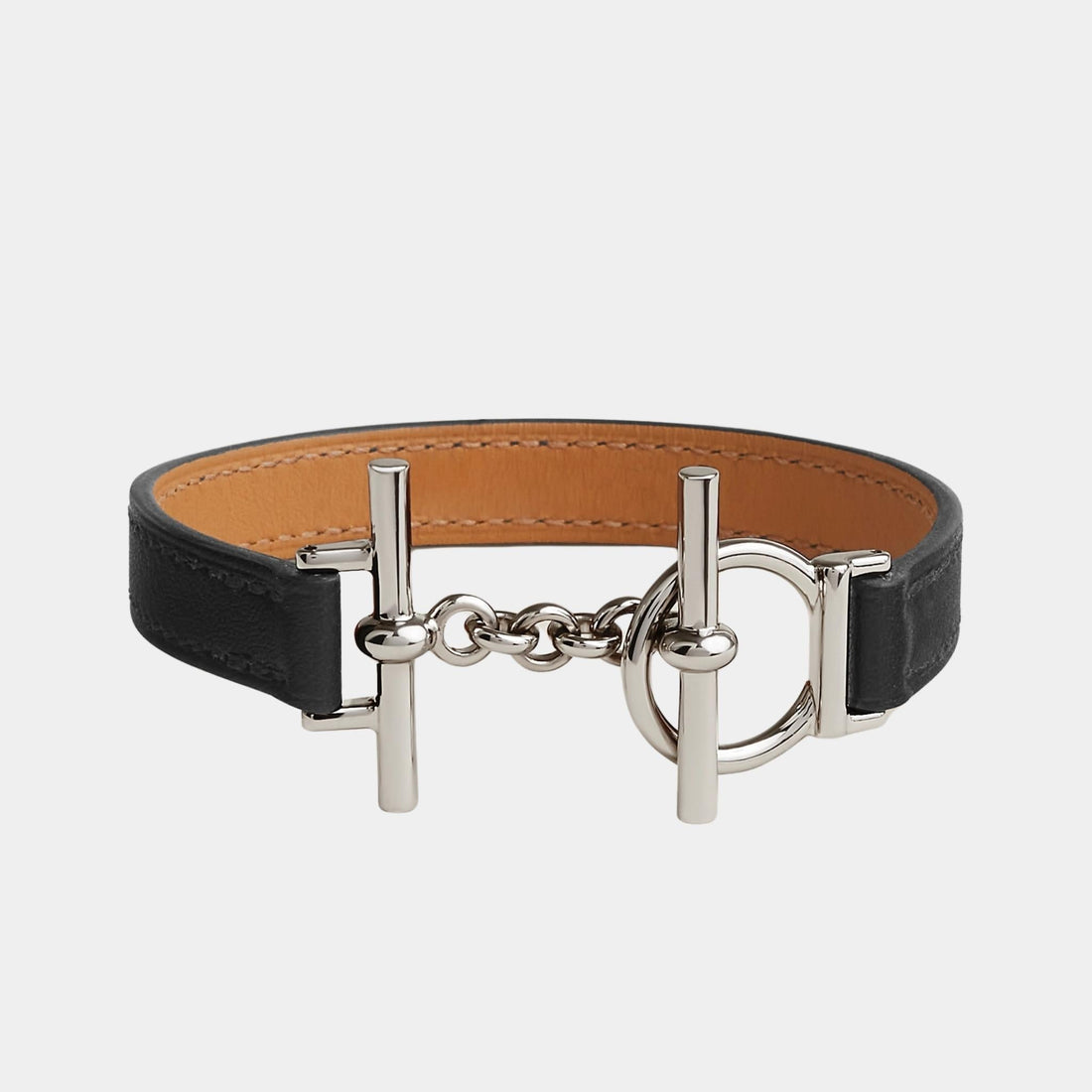 Croisiere Simple Tour Bracelet Swift Calfskin Palladium