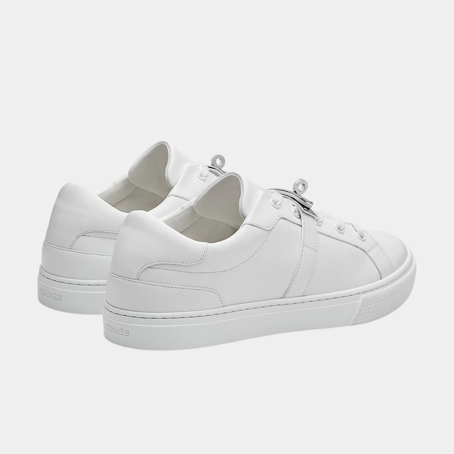 Day Sneaker in Calfskin with Palladium Plated Buckle