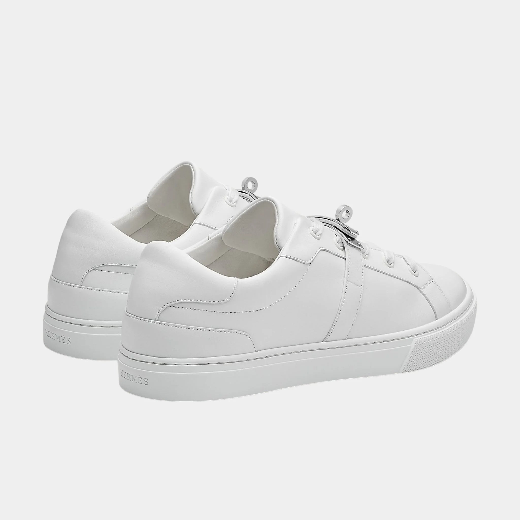 Day Sneaker in Calfskin with Palladium Plated Buckle