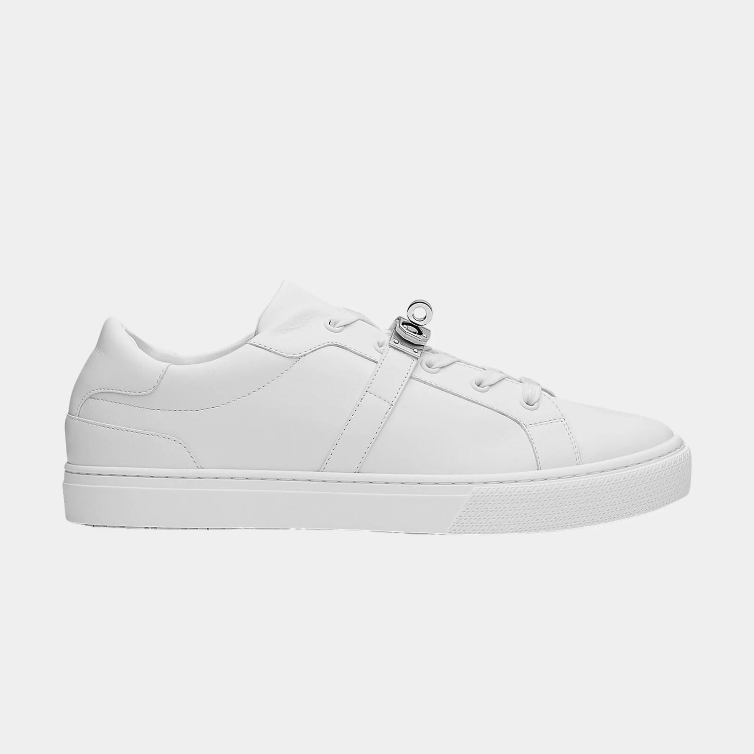 Day Sneaker in Calfskin with Palladium Plated Buckle