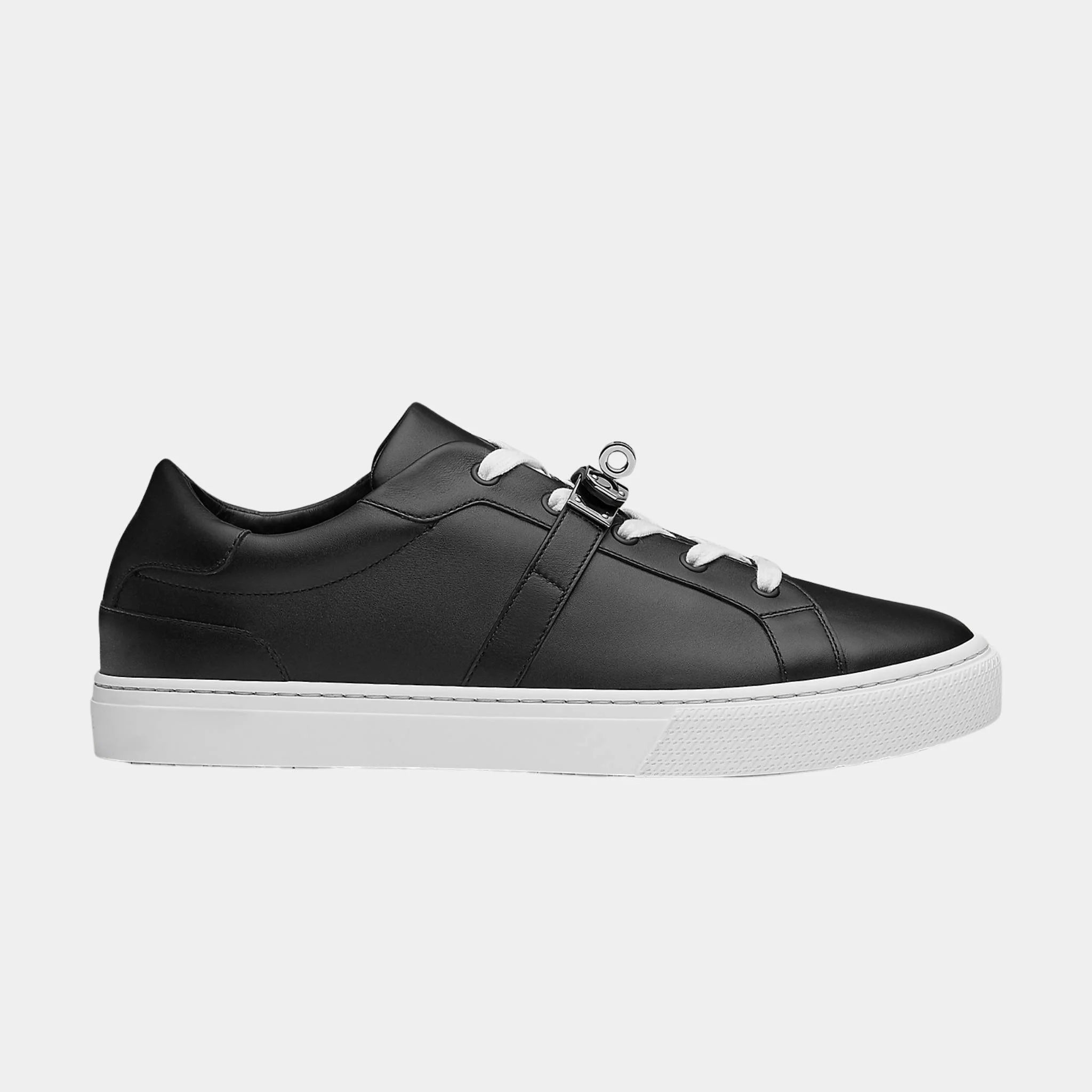 Day Sneaker in Calfskin with Palladium Plated Buckle