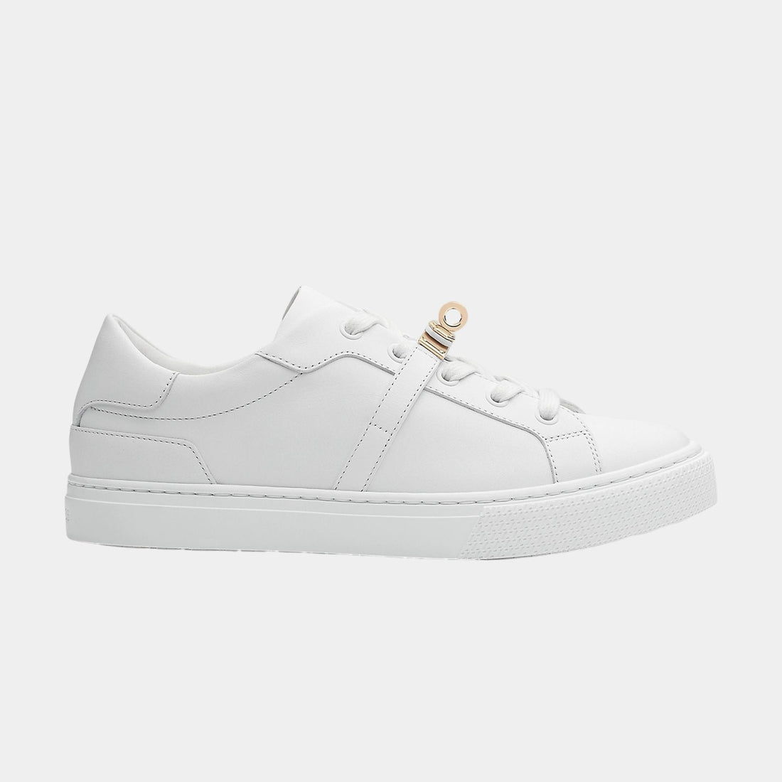 Day Sneaker in Calfskin with Permabrass Plated Buckle