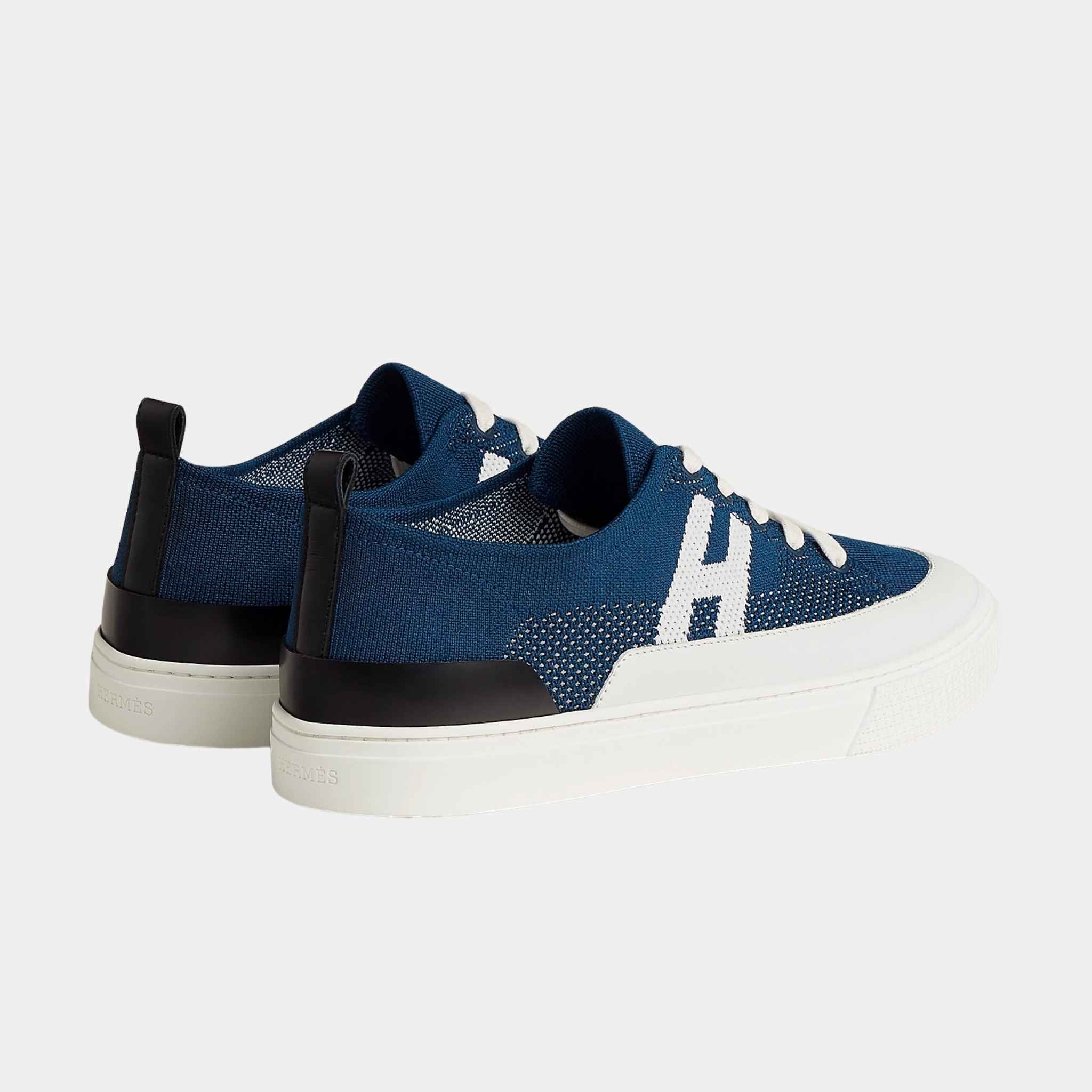 Deep Sneaker in Knit and Calfskin