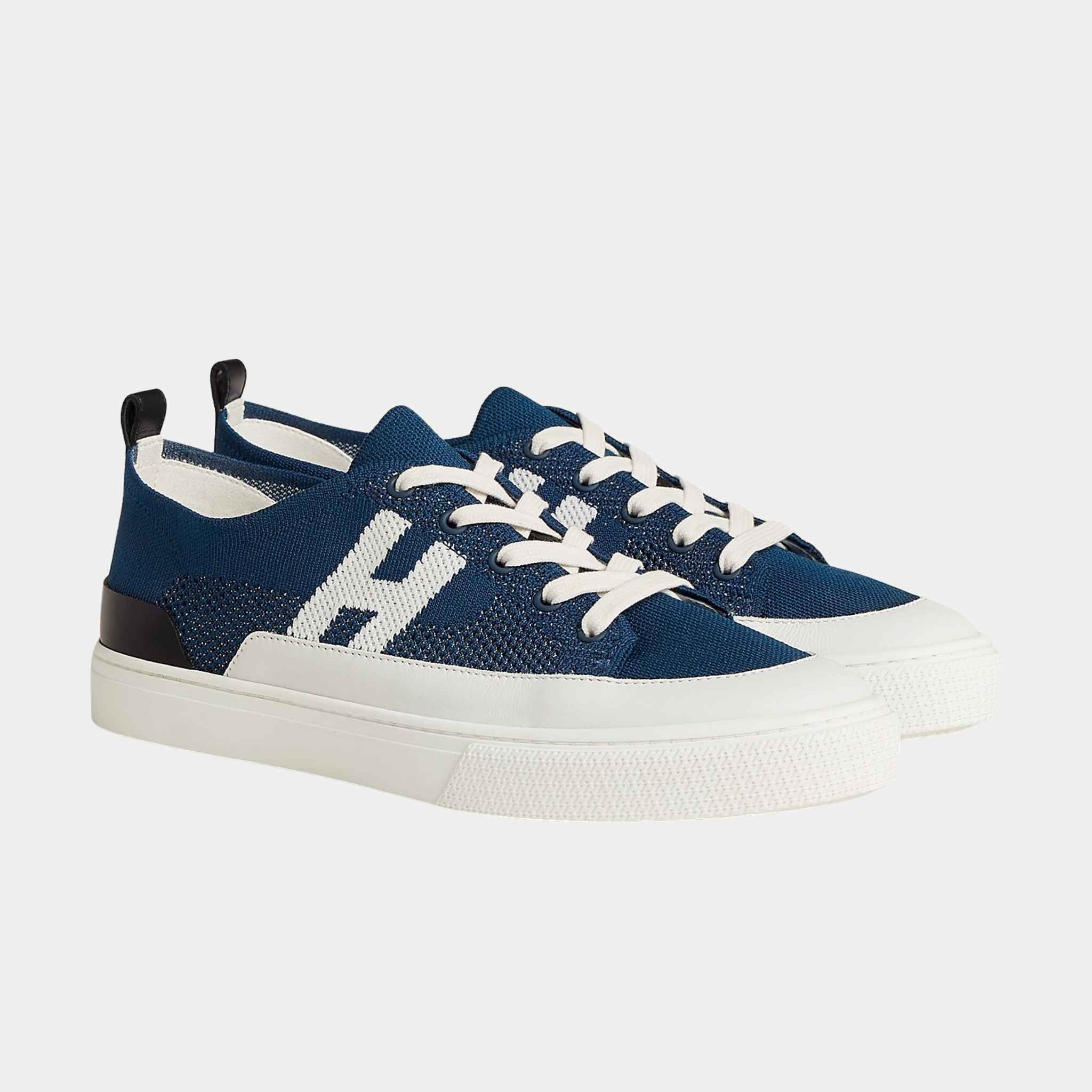 Deep Sneaker in Knit and Calfskin