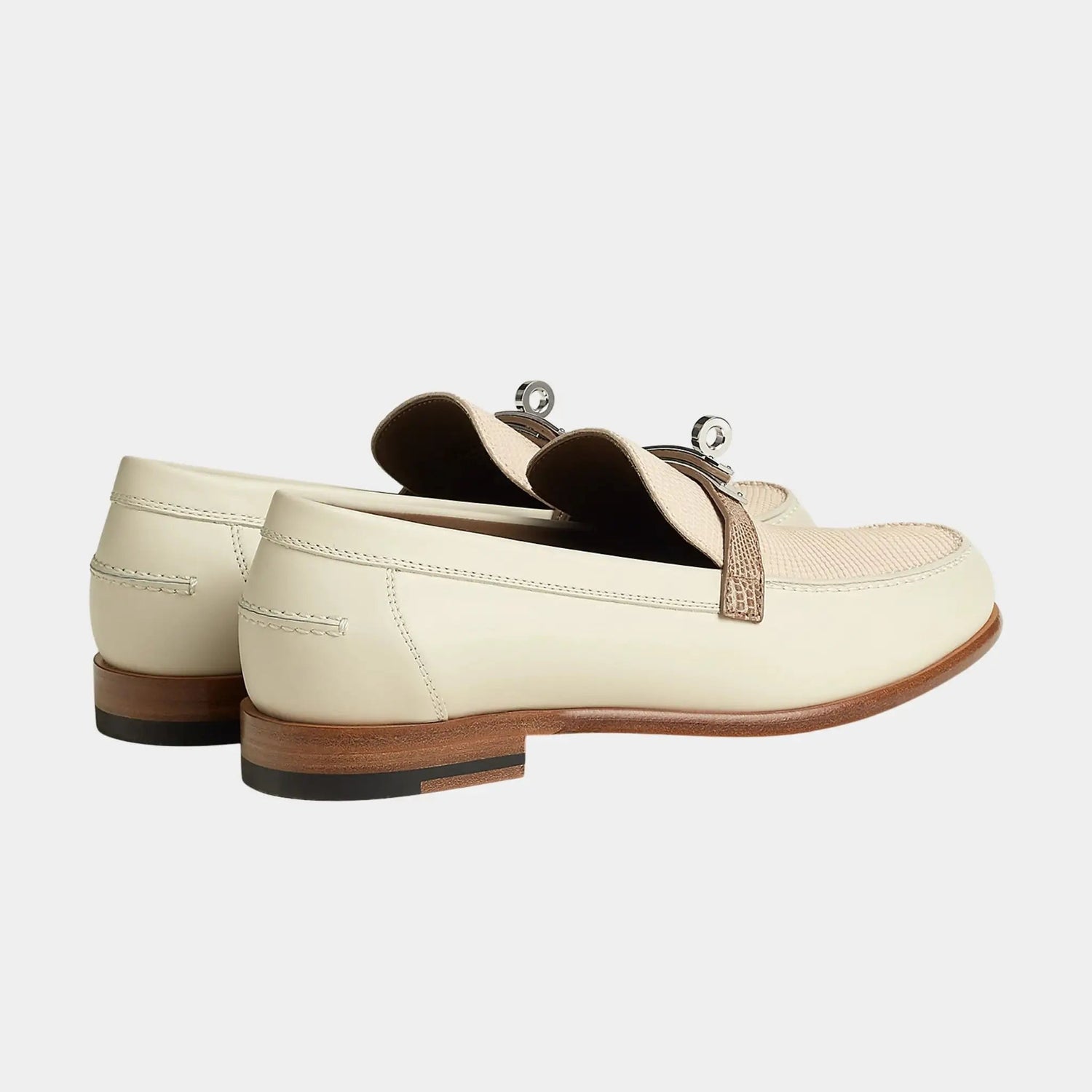 Destin Loafers in Calfskin and Shiny Lizard