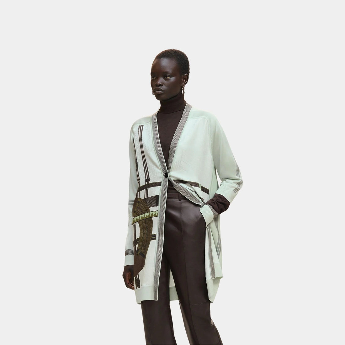 Dressage Tressage Long-sleeve Twillaine Cardigan