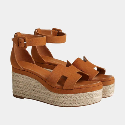 Elda Espadrille in Suede Goatskin