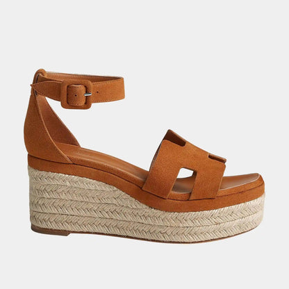 Elda Espadrille in Suede Goatskin