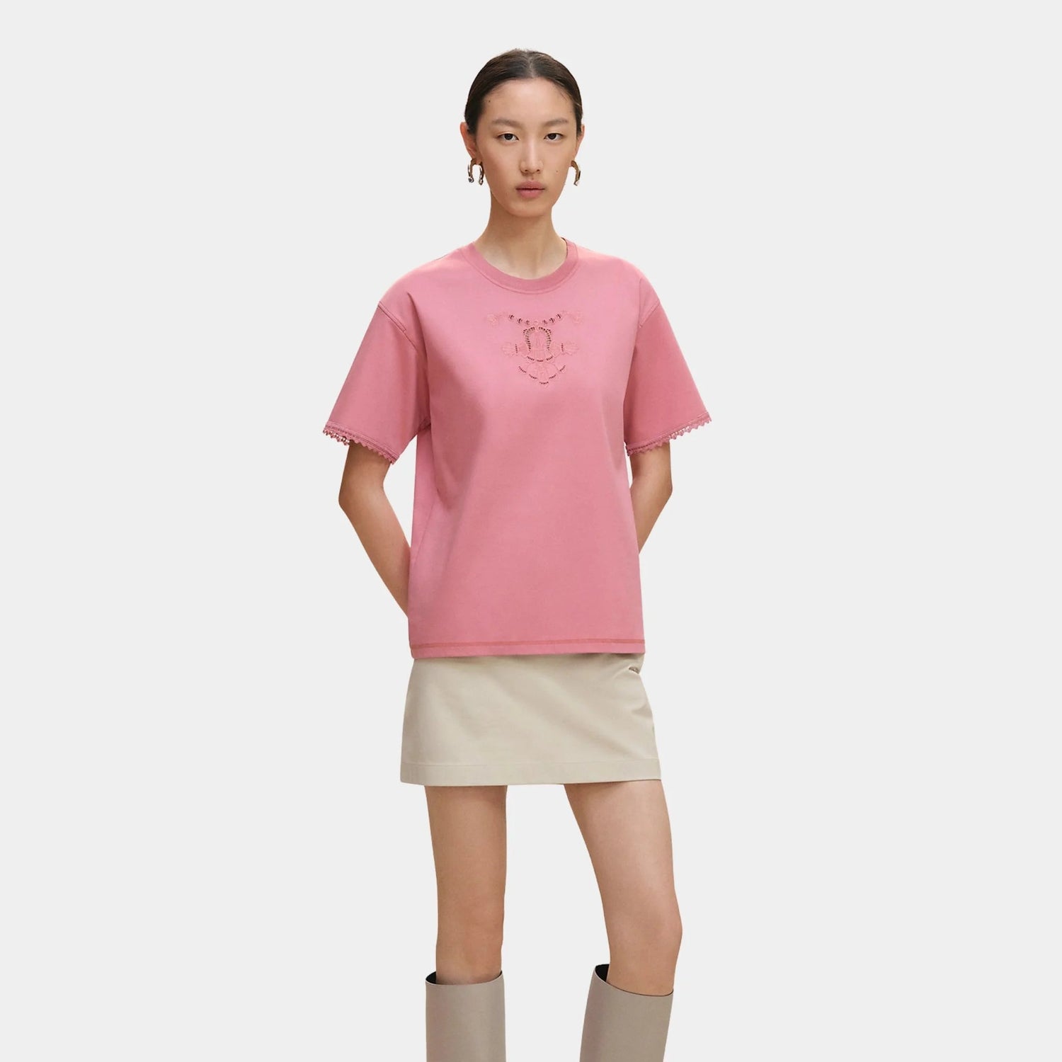Embroidered Maxi T-shirt