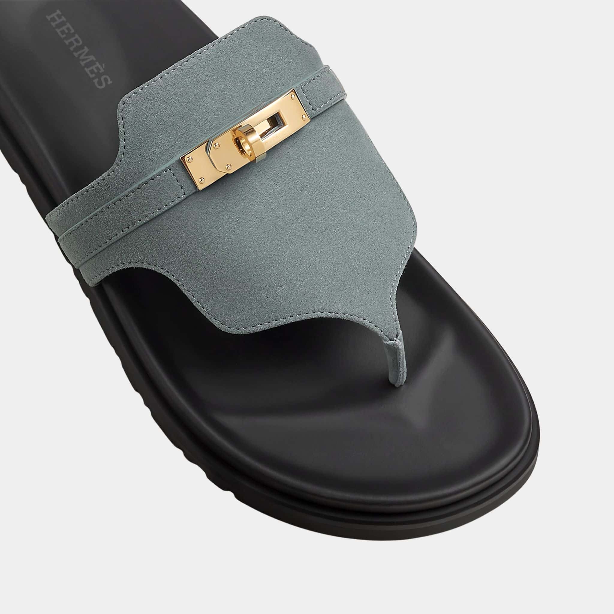 Empire Sandals in Suede Goatskin
