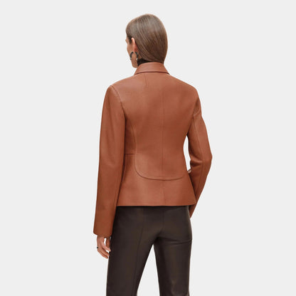 Equestrian Jacket in Washed Deer