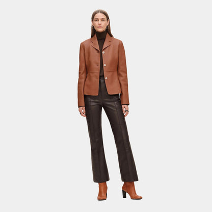 Equestrian Jacket in Washed Deer