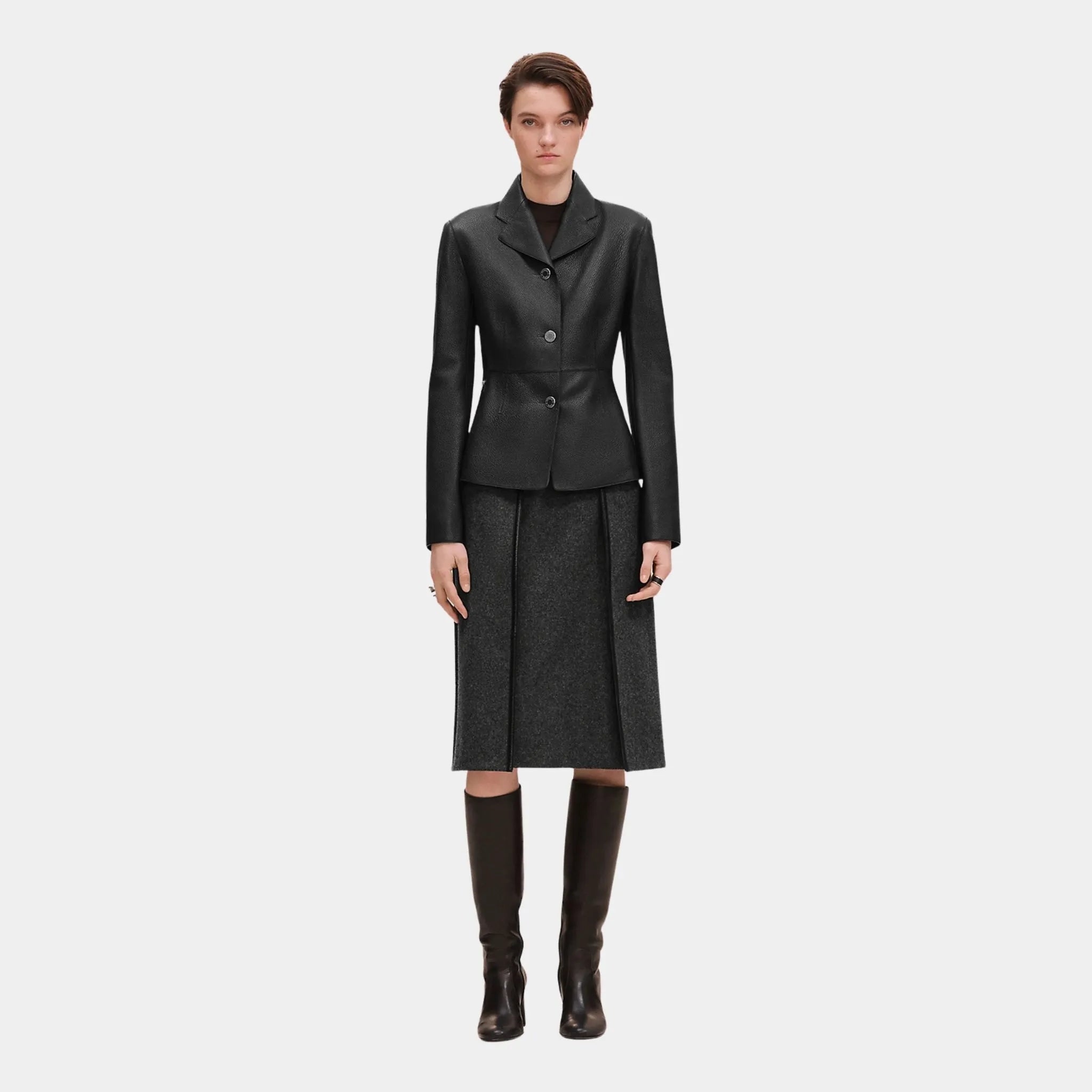 Equestrian Jacket in Washed Deer