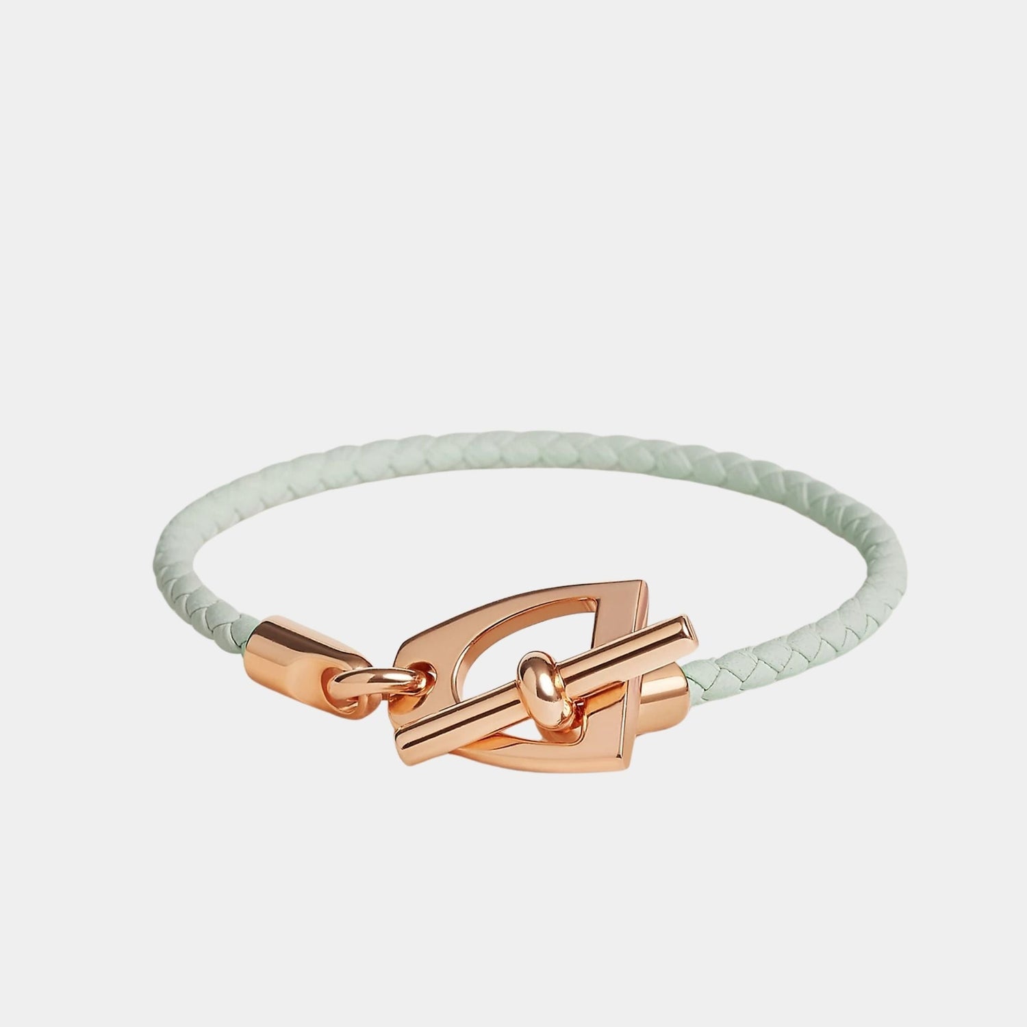 Etrier Bracelet Swift Calfskin Rose Gold Plated