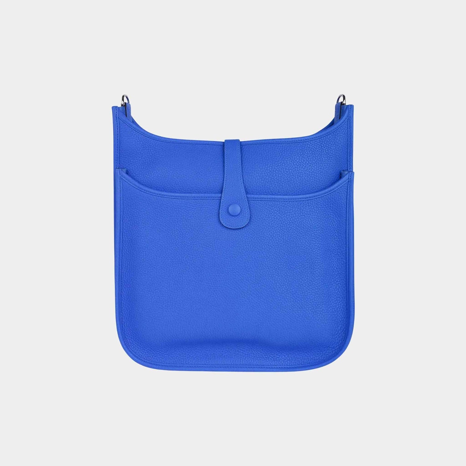 Evelyne III GM Bag Taurillon Clemence Bleu Hydra PHW
