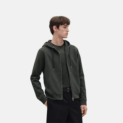 Ex-Libris Hooded Sweater with Silk Detail