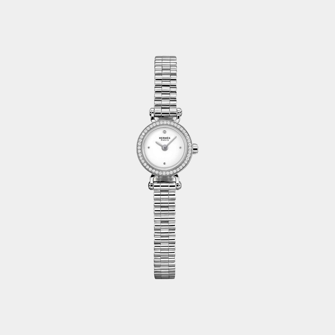 Faubourg 15 mm White Gold Watch With White Gold Bracelet