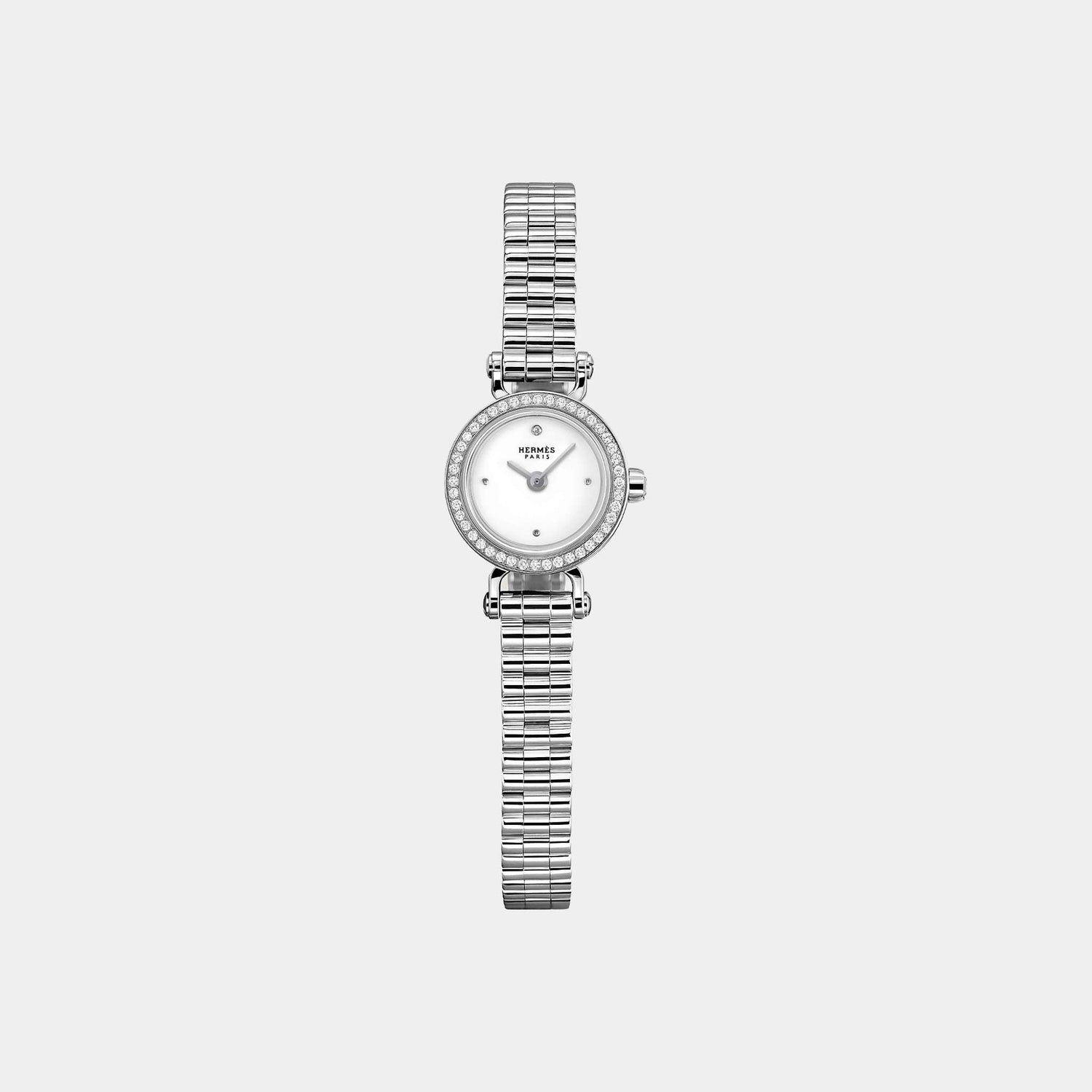 Faubourg 15 mm White Gold Watch With White Gold Bracelet