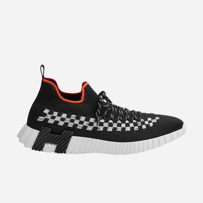 Flex Slip On Bouncing Sneaker Knit Braided Bolduc Detail Men