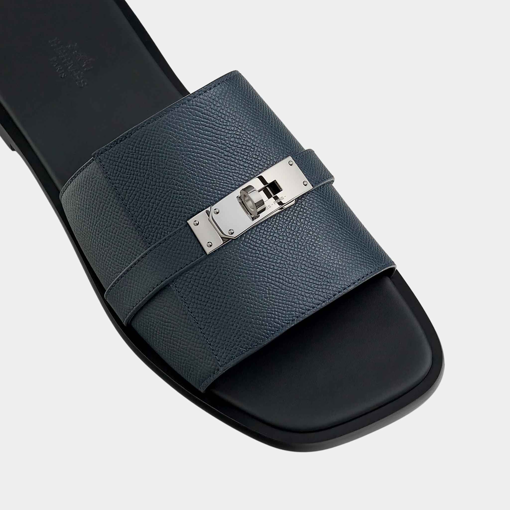 Gabriel Sandal Epsom Calfskin Palladium Plated Buckle