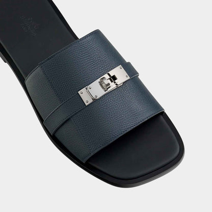 Gabriel Sandal Epsom Calfskin Palladium Plated Buckle