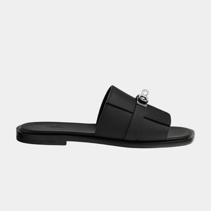Gabriel Sandal Epsom Calfskin Palladium Plated Buckle