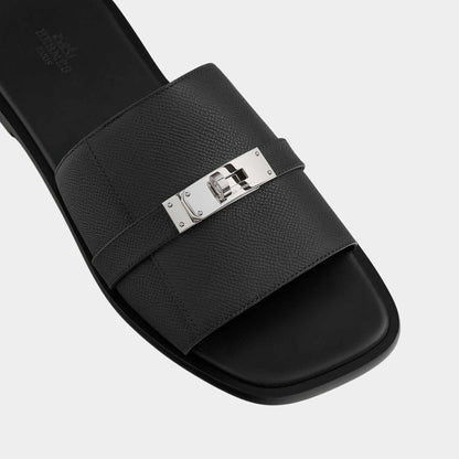 Gabriel Sandal Epsom Calfskin Palladium Plated Buckle