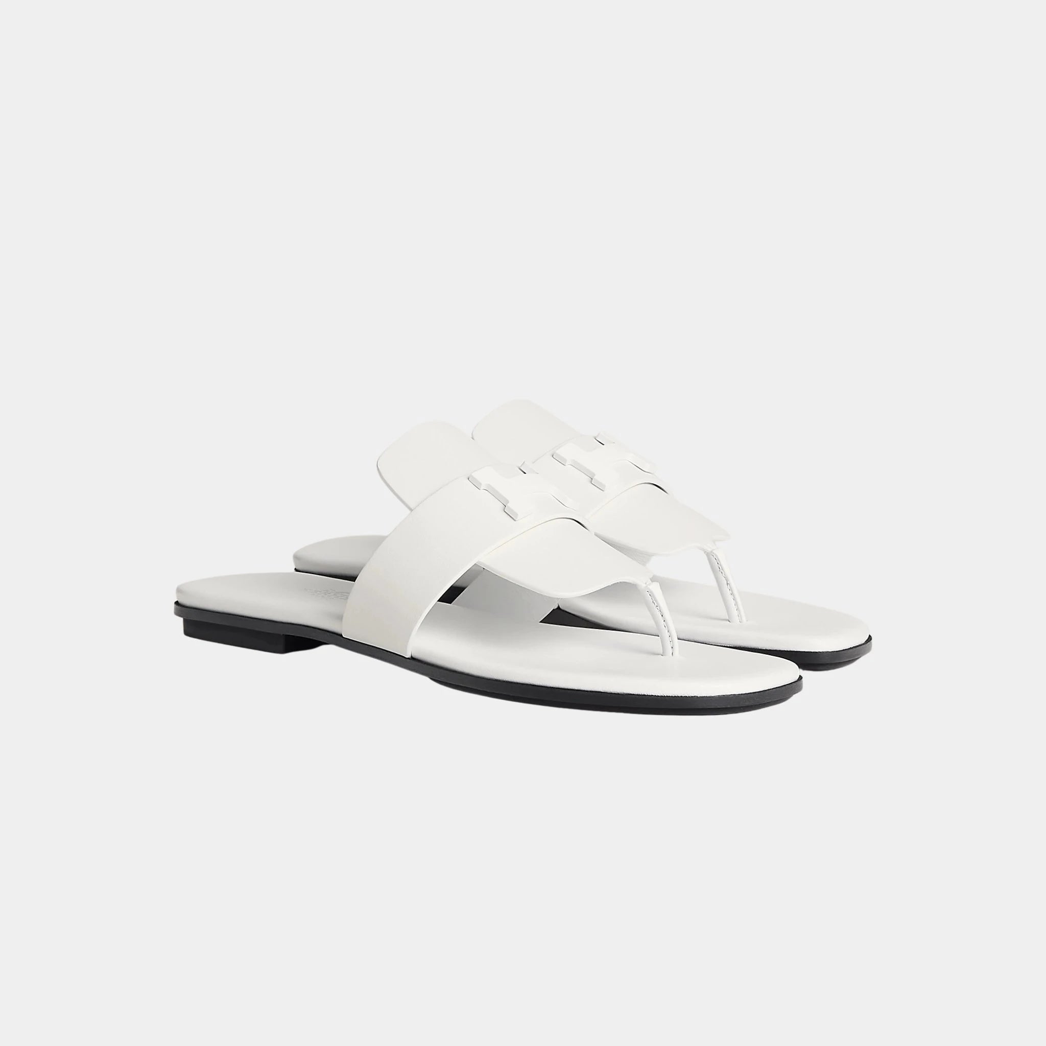Galerie Sandal Calfskin With Tone-On-Tone Metal Buckle