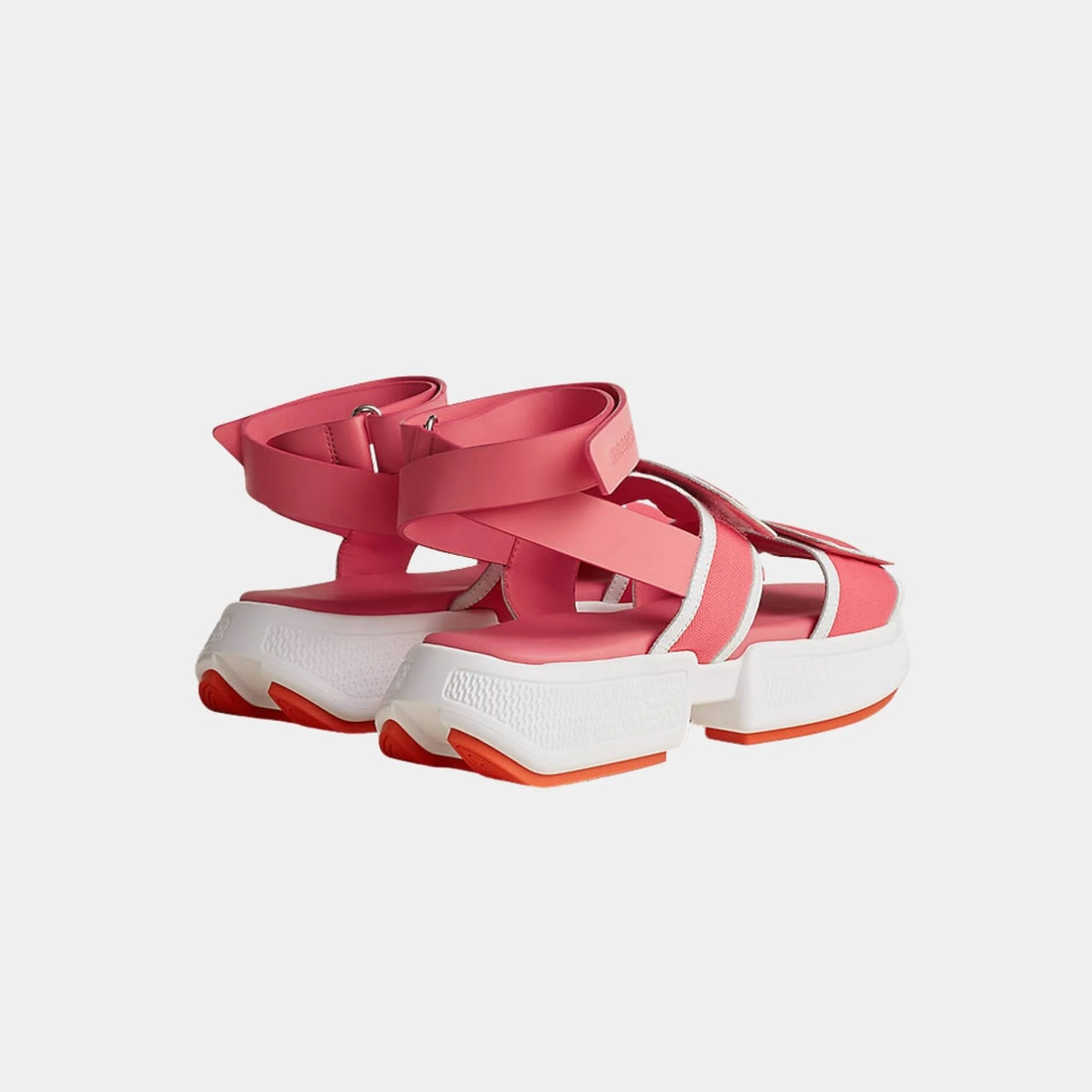 Geek Sandal Stitched Mesh And Calfskin Rose Du Desert
