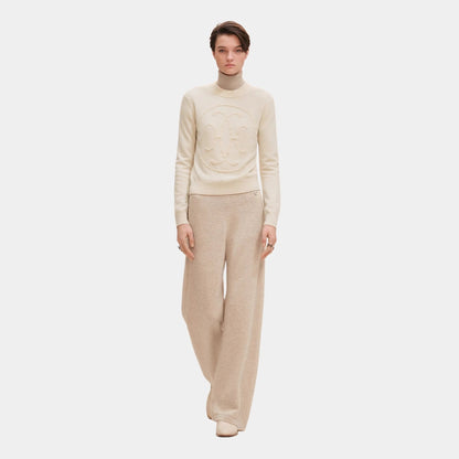 H Lift Long-sleeve Sweater in Plain Scottish Cashmere