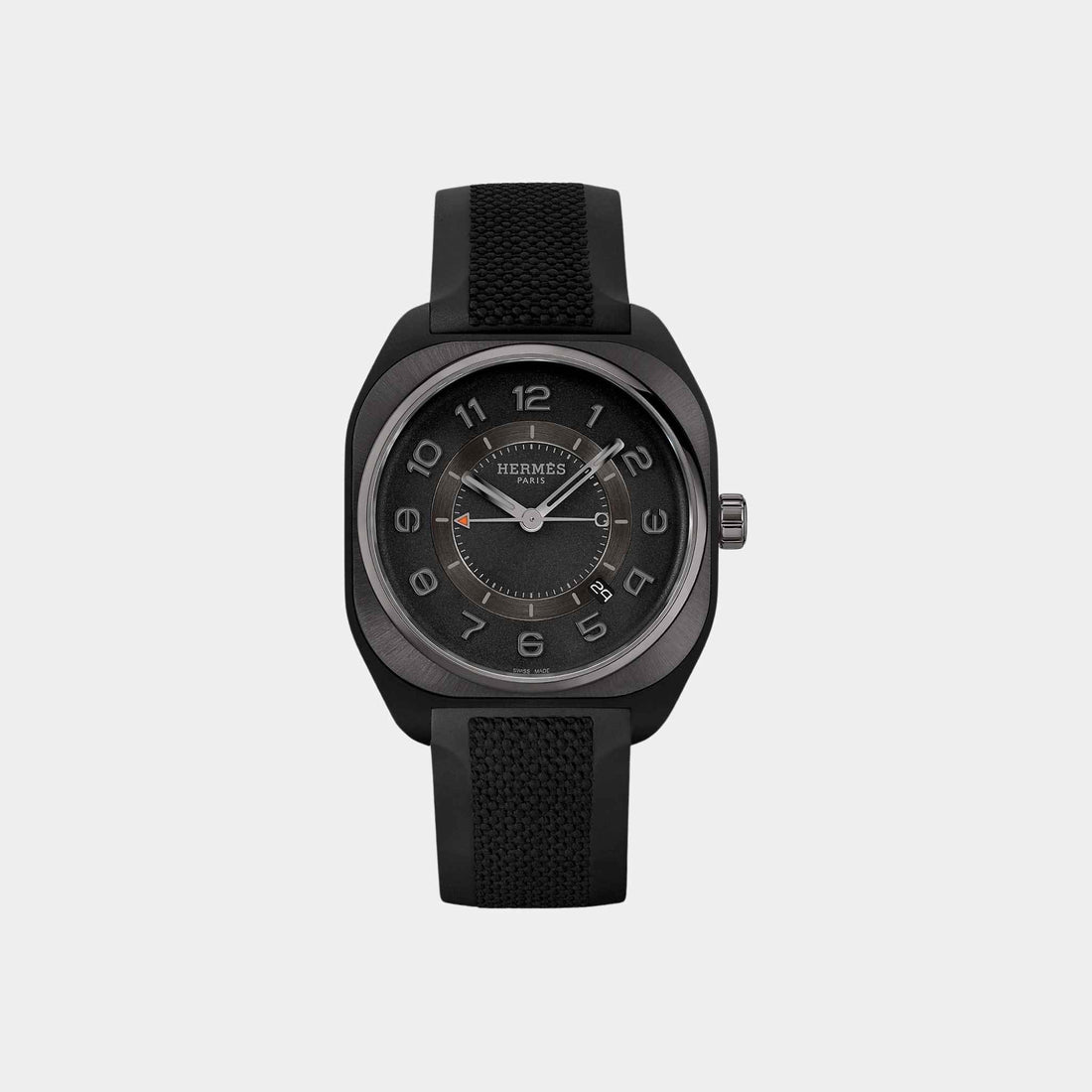H08 Graphene Watch With Satin-Brushed Ceramic Sunburst Bezel