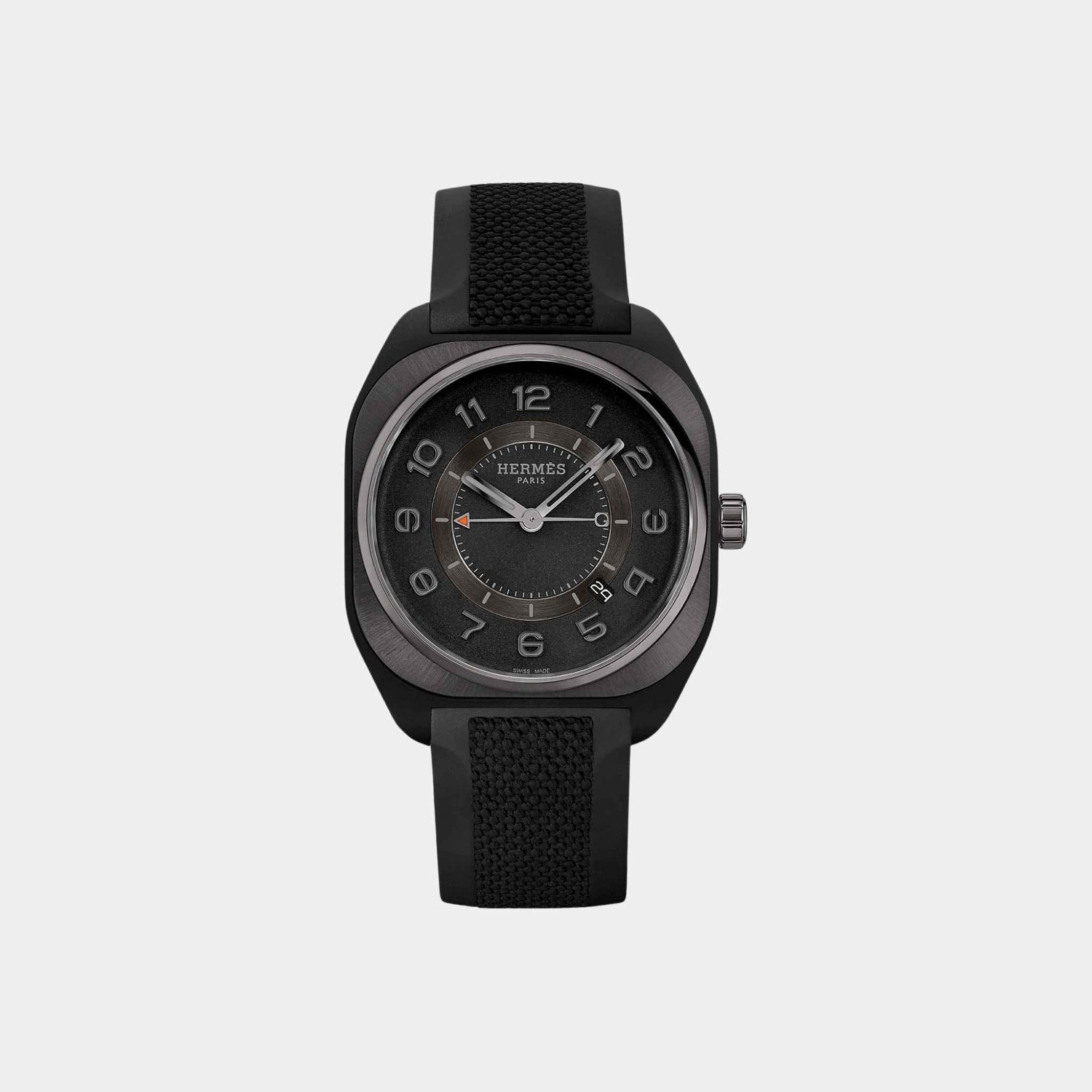 H08 Graphene Watch With Satin-Brushed Ceramic Sunburst Bezel