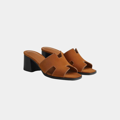 Helia 60 High Heel Suede Goatskin Sandal